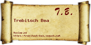 Trebitsch Bea névjegykártya